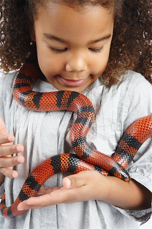 snake images for kids - Girl with Snake Stock Photo - Premium Royalty-Free, Code: 600-02055760