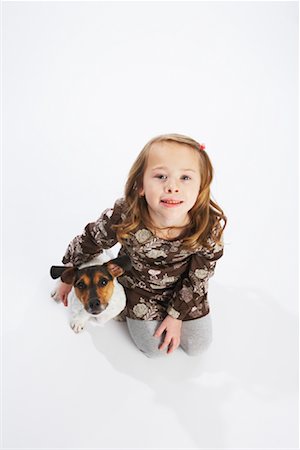 simsearch:600-02055834,k - Girl with Dog Stock Photo - Premium Royalty-Free, Code: 600-02055843