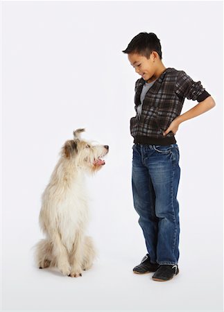 simsearch:600-02055834,k - Boy with Dog Stock Photo - Premium Royalty-Free, Code: 600-02055871