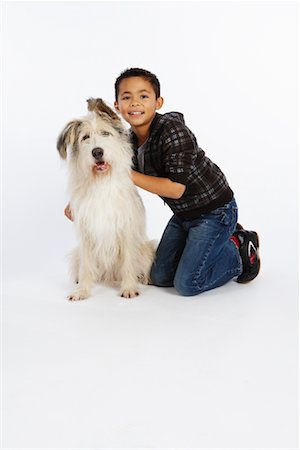 simsearch:600-02055834,k - Boy with Dog Stock Photo - Premium Royalty-Free, Code: 600-02055872