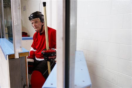 Hockey Player in Penalty Box Stock Photo - Premium Royalty-Free, Code: 600-02056078