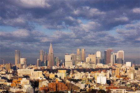 Shinjuku District Skyline, Tokyo, Japan Stock Photo - Premium Royalty-Free, Code: 600-02056340