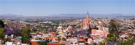 City Skyline, San Miguel de Allende, Guanajuato, Mexico Stock Photo - Premium Royalty-Free, Code: 600-02056425