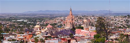City Skyline, San Miguel de Allende, Guanajuato, Mexico Stock Photo - Premium Royalty-Free, Code: 600-02056426