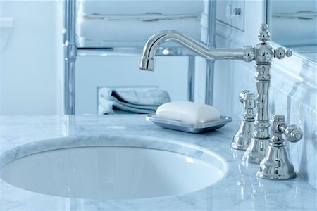 Bathroom Faucet and Sink Stock Photo - Premium Royalty-Free, Code: 600-02080624