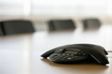 Conference Phone on Boardroom Table Stock Photo - Premium Royalty-Free, Code: 600-02130410