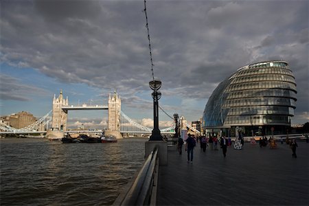 Tower Bridge and City Hall, London, England Stock Photo - Premium Royalty-Free, Code: 600-02176061