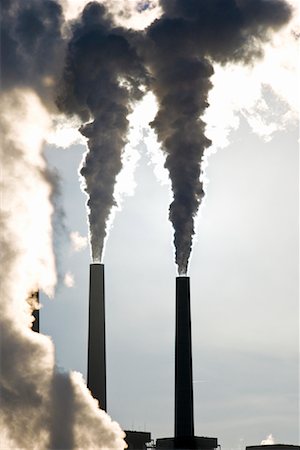 emission - Two Smoke Stacks, Page, Arizona, USA Stock Photo - Premium Royalty-Free, Code: 600-02176644