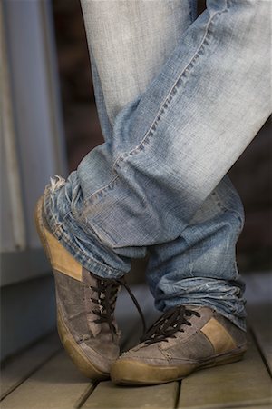 Man's Feet Stock Photo - Premium Royalty-Free, Code: 600-02235846