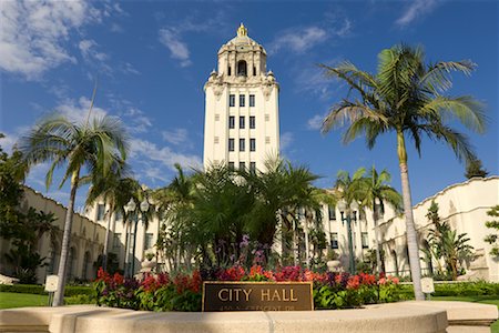 simsearch:700-03644867,k - Beverly Hills City Hall, Los Angeles, California, USA Stock Photo - Premium Royalty-Free, Code: 600-02245311