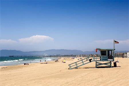 Vue sur la plage de Marina Del Ray, Los Angeles, Californie, USA Photographie de stock - Premium Libres de Droits, Code: 600-02245313