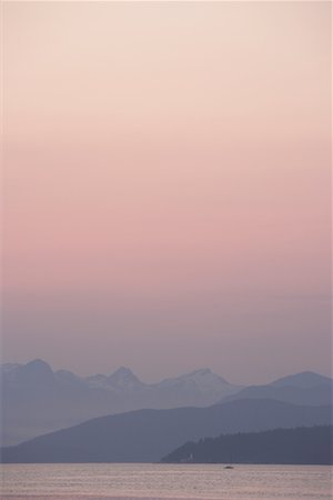 pastel - Sunset over English Bay, Vancouver, British Columbia, Canada Stock Photo - Premium Royalty-Free, Code: 600-02264095