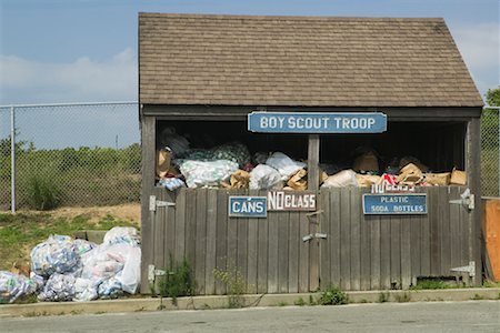 Boy Scout Hut for Recyclable Materials, Nantucket, Massachusetts, USA Stock Photo - Premium Royalty-Free, Code: 600-02264554