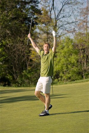 Man Golfing Stock Photo - Premium Royalty-Free, Code: 600-02265671