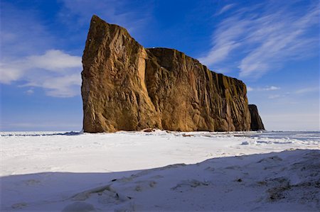 quebec winter - Perce Rock, Gaspasie, Quebec, Canada Stock Photo - Premium Royalty-Free, Code: 600-02289721