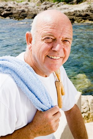 simsearch:700-01199303,k - Portrait of Man With Towel and Jump Rope Around His Shoulders Stock Photo - Premium Royalty-Free, Code: 600-02315008