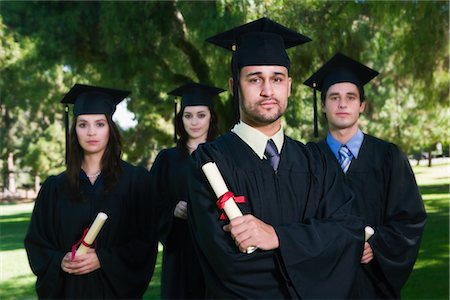 Portrait of College Graduates Stock Photo - Premium Royalty-Free, Code: 600-02312376
