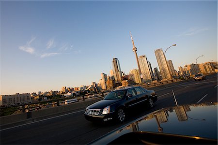 skyscrapers morning - Toronto Skyline from Gardiner Expressway, Ontario, Canada Stock Photo - Premium Royalty-Free, Code: 600-02347789