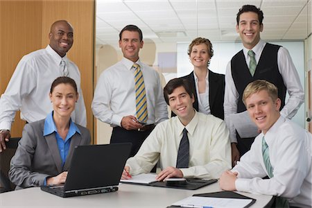 pictures of black people in boardroom meeting - Portrait of Business People Stock Photo - Premium Royalty-Free, Code: 600-02348940