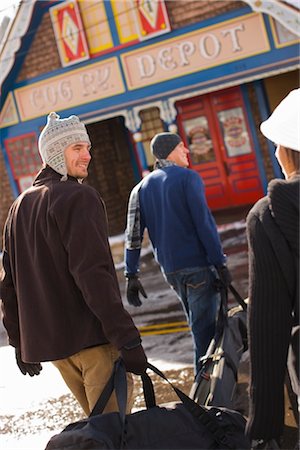 People Arriving at Pike's Peak Cog Railway Station in Manitou Springs, on the Way to Pike's Peak, Colorado, USA Stock Photo - Premium Royalty-Free, Code: 600-02586026