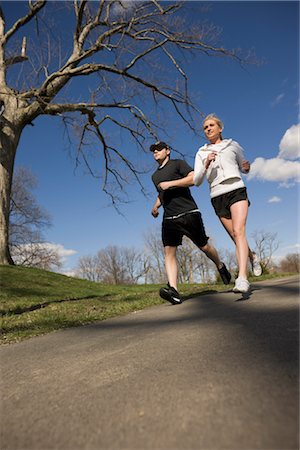 Couple Jogging Stock Photo - Premium Royalty-Free, Code: 600-02594275