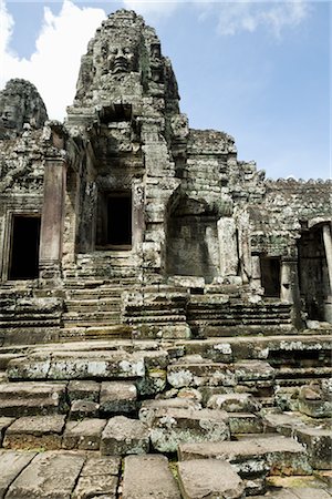 simsearch:600-02887087,k - Bayon Temple, Angkor Thom, Angkor, Cambodia Stock Photo - Premium Royalty-Free, Code: 600-02669478