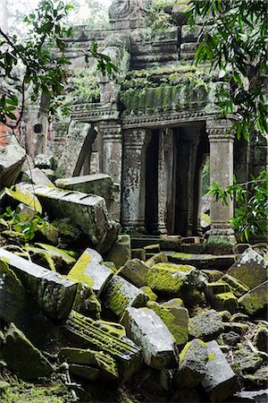 simsearch:600-02887087,k - Ta Prohm Temple, Angkor, Cambodia Stock Photo - Premium Royalty-Free, Code: 600-02669492
