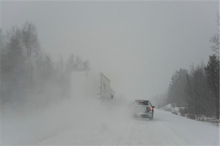 Car and Truck on Highway, Ontario, Canada Stock Photo - Premium Royalty-Free, Code: 600-02670642