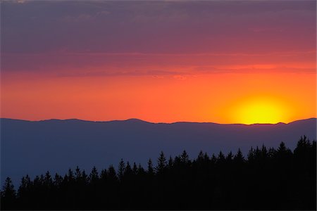 simsearch:600-02957787,k - Sunset, Black Forest, Baden-Wurttemberg, Germany Stock Photo - Premium Royalty-Free, Code: 600-02671190