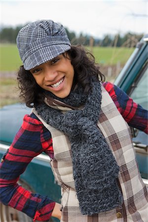 Portrait of Young Woman on a Farm in Hillsboro, Oregon, USA Stock Photo - Premium Royalty-Free, Code: 600-02700695