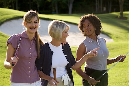 Women on Golf Course, Burlington, Ontario, Canada Foto de stock - Sin royalties Premium, Código: 600-02701105