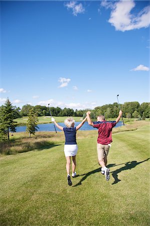 Golfers Cheering Stock Photo - Premium Royalty-Free, Code: 600-02833106