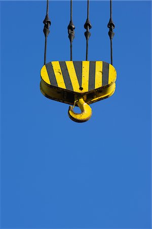 Industrial Crane Hook in Sky Stock Photo - Premium Royalty-Free, Code: 600-02860262