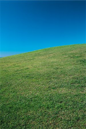 simsearch:600-02886000,k - Landscape, Green Hill, Blue Sky Stock Photo - Premium Royalty-Free, Code: 600-02886008