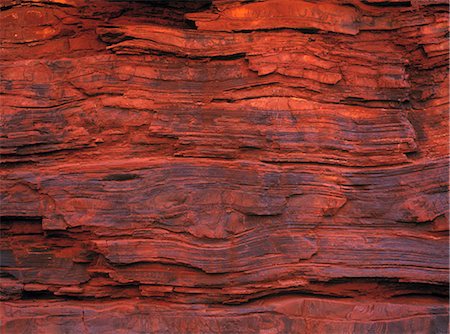 Rockface Showing Layers, Karijini National Park, Australia Stock Photo - Premium Royalty-Free, Code: 600-02886690