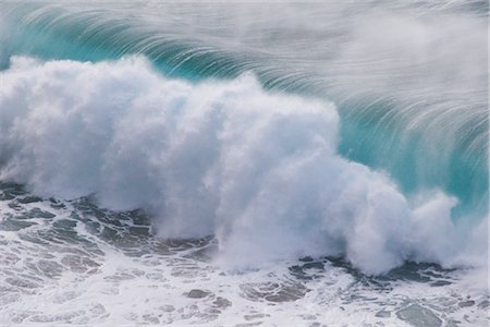 Waves, Na Pali Coast, Kauai, Hawaii, USA Stock Photo - Premium Royalty-Free, Code: 600-02912146