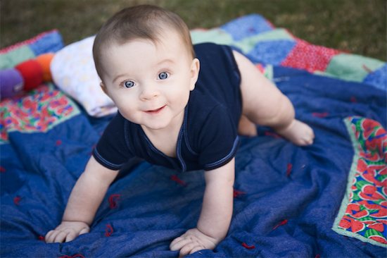 Pictures Of Babies Playing. Baby Playing on Blanket