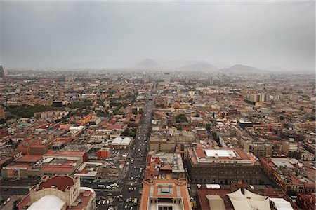 Aerial View of Downtown Mexico City, Mexico Stock Photo - Premium Royalty-Free, Code: 600-02943216