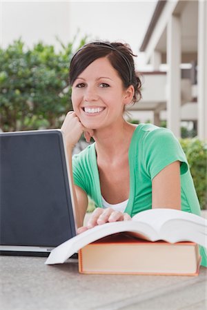 simsearch:700-00910445,k - University Student Using Laptop Computer Stock Photo - Premium Royalty-Free, Code: 600-02973187