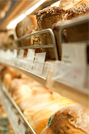 display case - Close-up of Bread in a Bakery Stock Photo - Premium Royalty-Free, Code: 600-03005366
