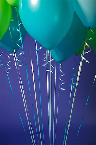 birthday balloons background. Close-up of Balloons Against a