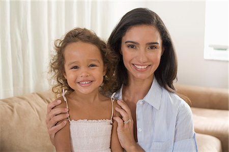 simsearch:600-03601499,k - Portrait of Mother and Daughter Stock Photo - Premium Royalty-Free, Code: 600-03152489