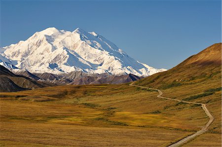 Mount McKinley, Denali National Park and Preserve, Alaska, USA Foto de stock - Sin royalties Premium, Código: 600-03240658
