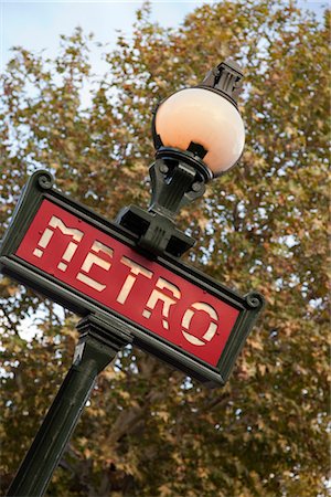 simsearch:700-03069038,k - Metro Sign, Paris, Ile-de-France, France Stock Photo - Premium Royalty-Free, Code: 600-03295331