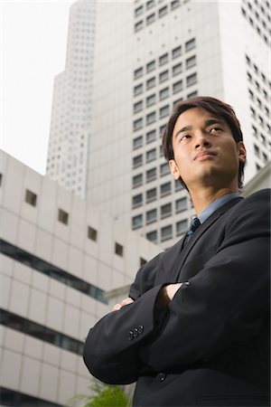 east asian (male) - Businessman in City Stock Photo - Premium Royalty-Free, Code: 600-03333325