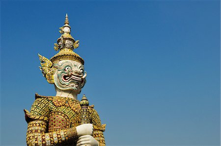 Statue, Grand Palace, Bangkok, Thailand Stock Photo - Premium Royalty-Free, Code: 600-03404680