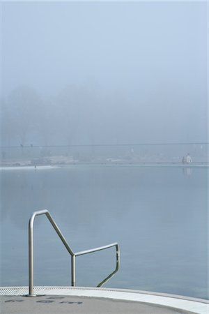 Swimming Pool in Fog Stock Photo - Premium Royalty-Free, Code: 600-03438164