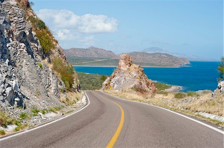 rocky road - Coastal Road, Baja, Mexico Stock Photo - Premium Royalty-Free, Code: 600-03446097