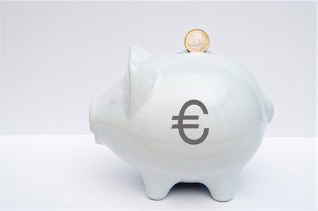 simsearch:600-00077457,k - Piggy Bank with Euros Stock Photo - Premium Royalty-Free, Code: 600-03466688