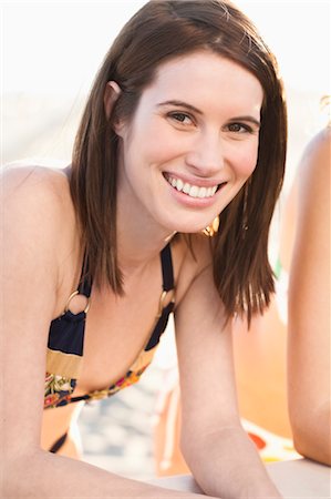 Portrait of Woman, Zuma Beach, Malibu, California, USA Stock Photo - Premium Royalty-Free, Code: 600-03508637